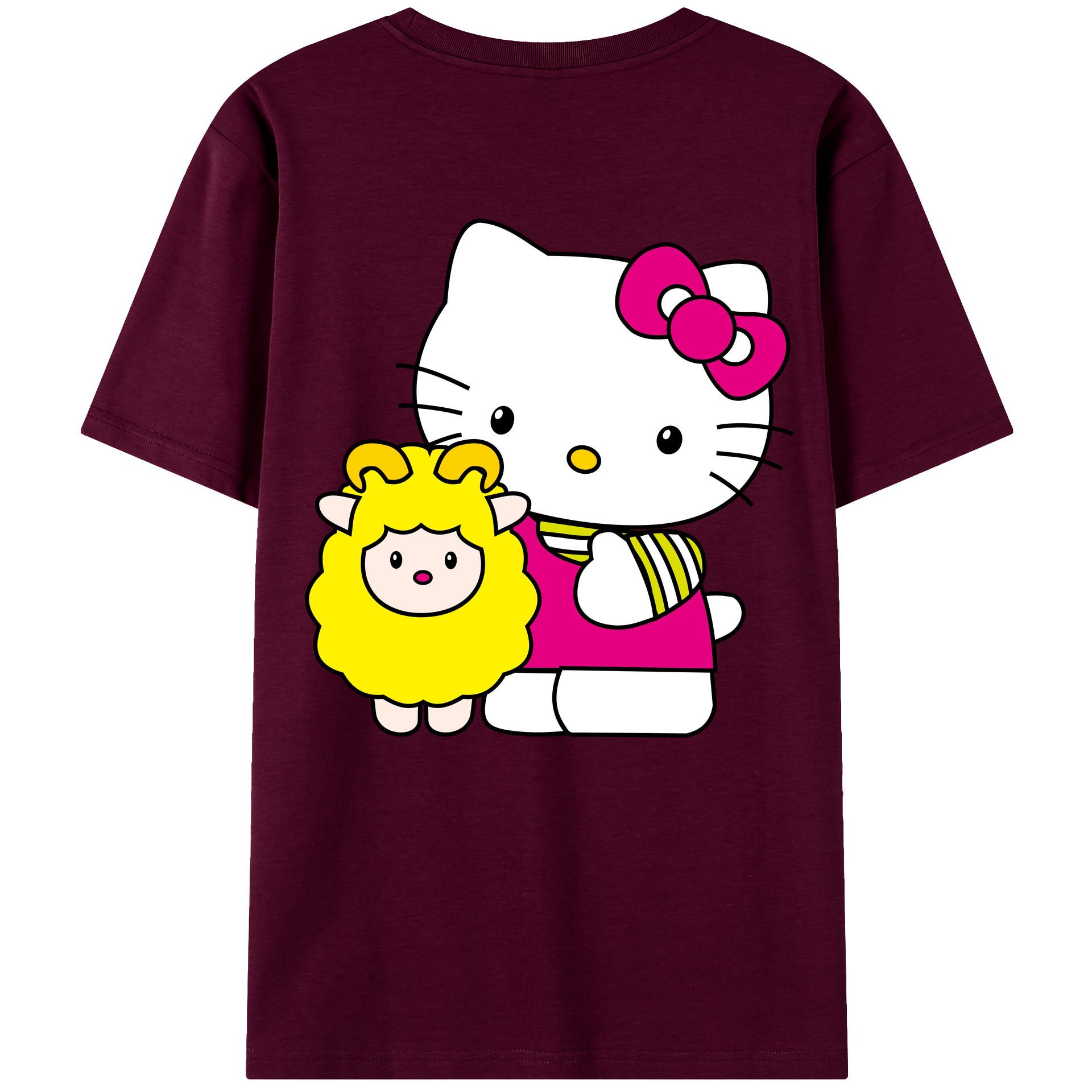 （画像用） Hello Kitty ハローキティ レディース半袖Tシャツ(バックプリント)